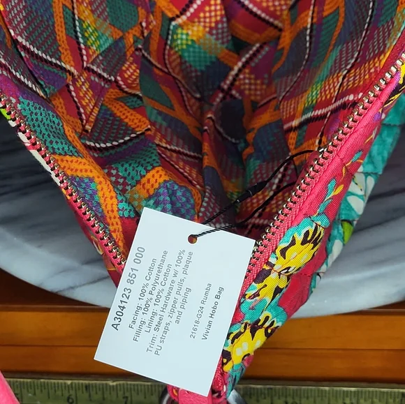 Vera Bradley Floral Pink Shoulder Bag - Picture 17 of 17